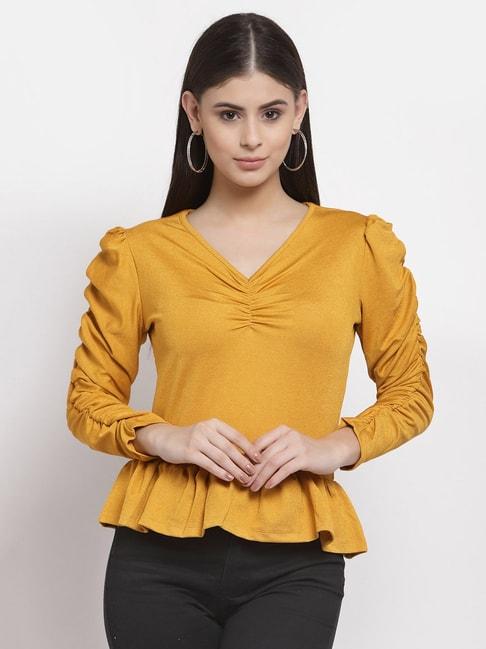 style quotient yellow top
