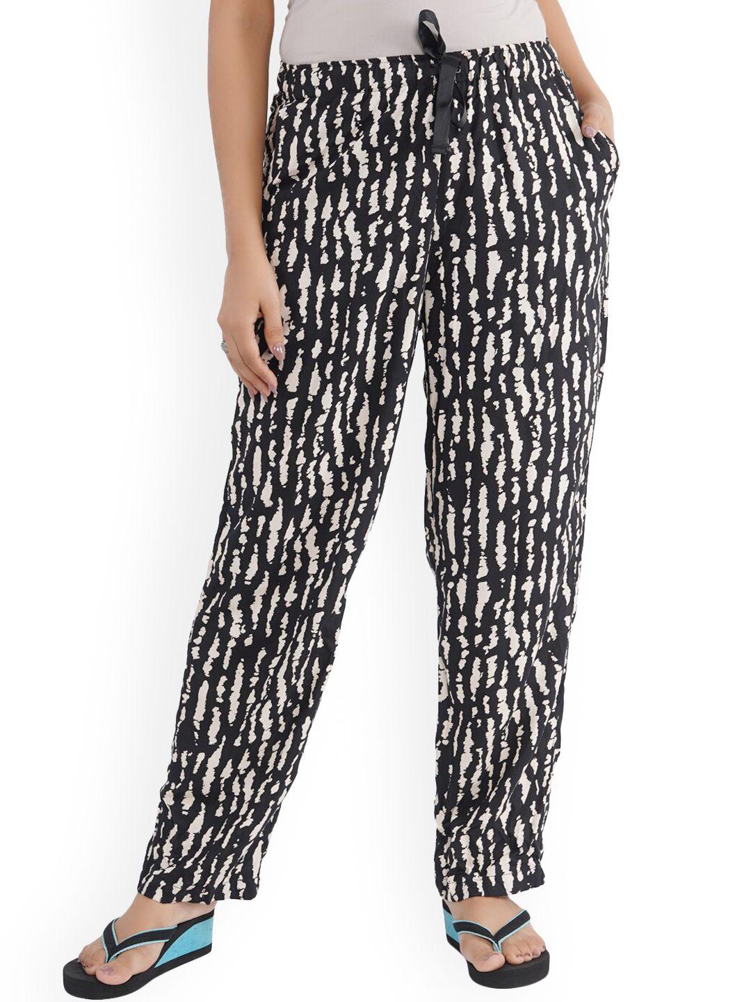 style shoes women black printed lounge pant