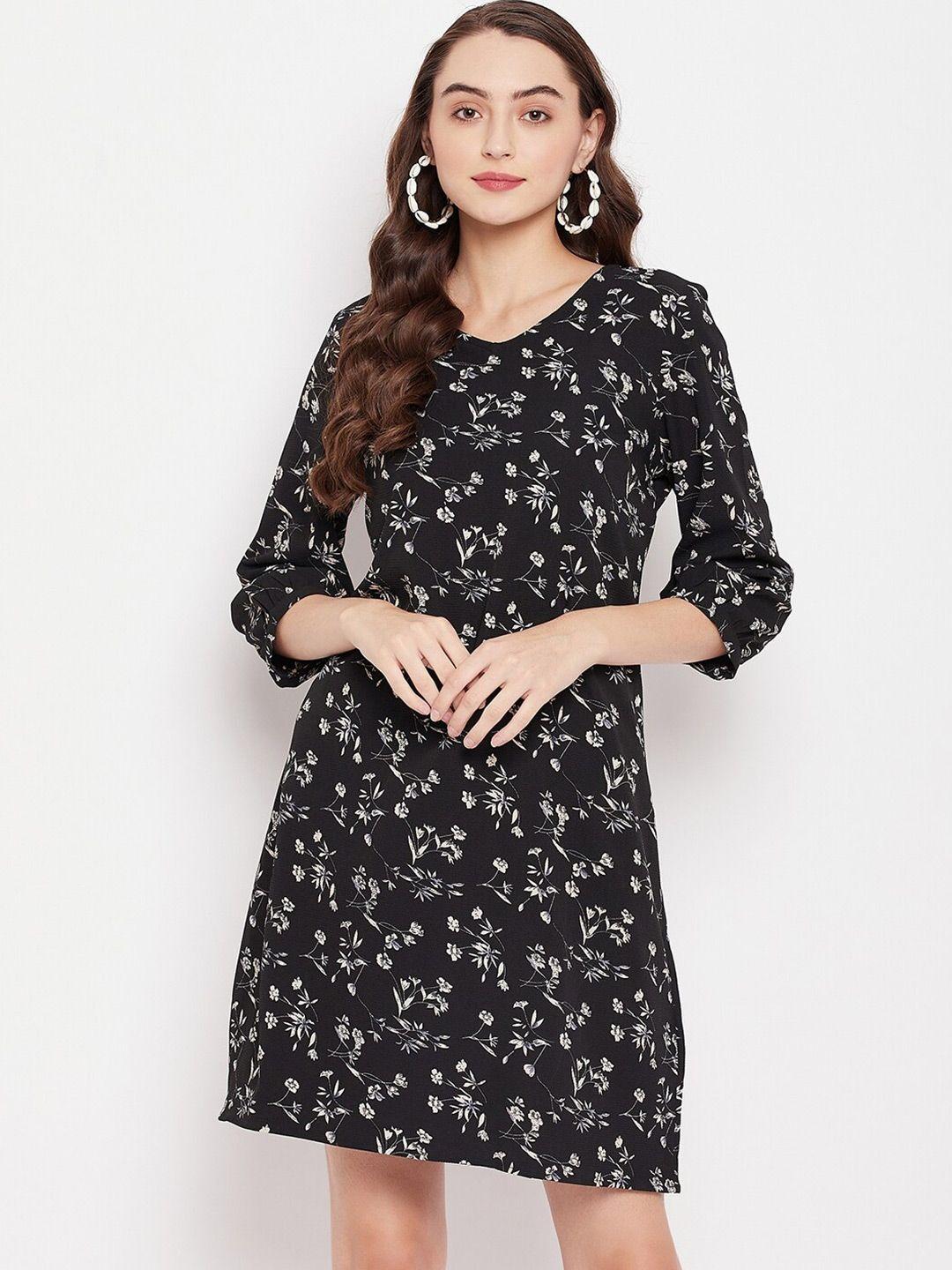 style blush floral printed a line dress