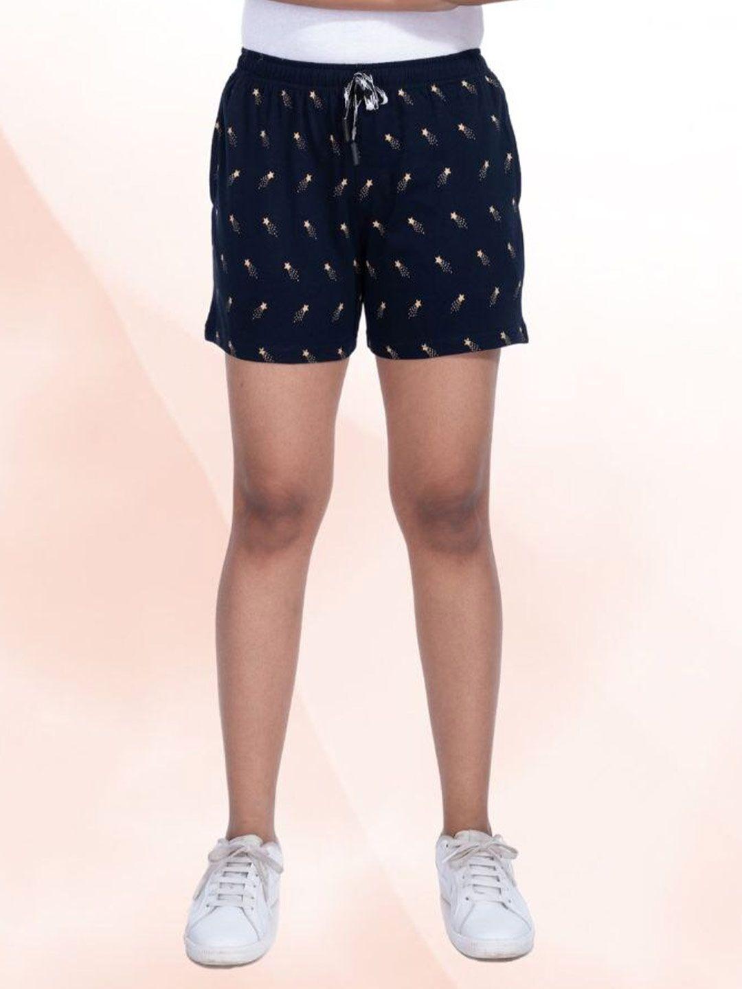 style club women blue conversational printed running shorts