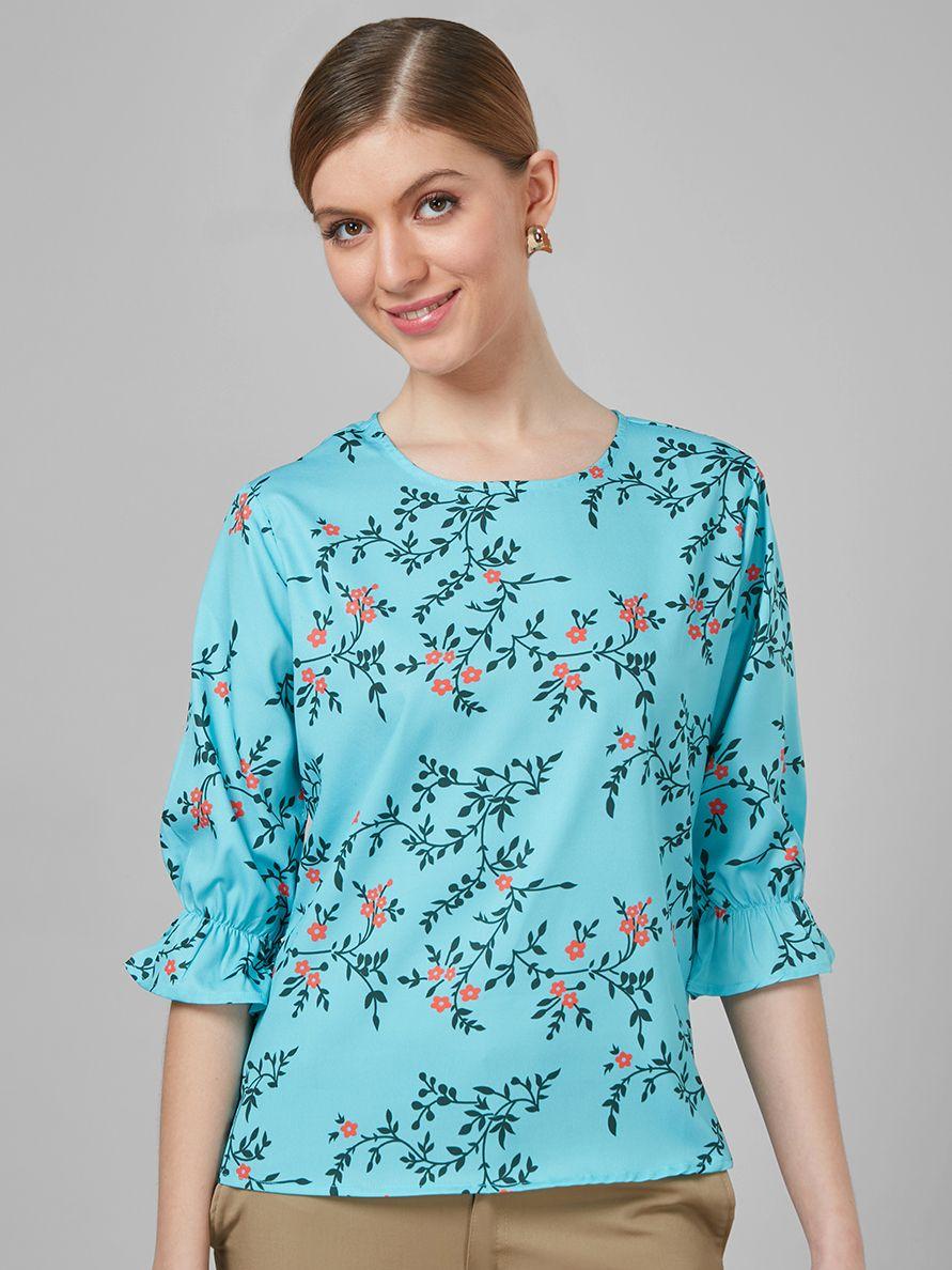 style quotient floral print top