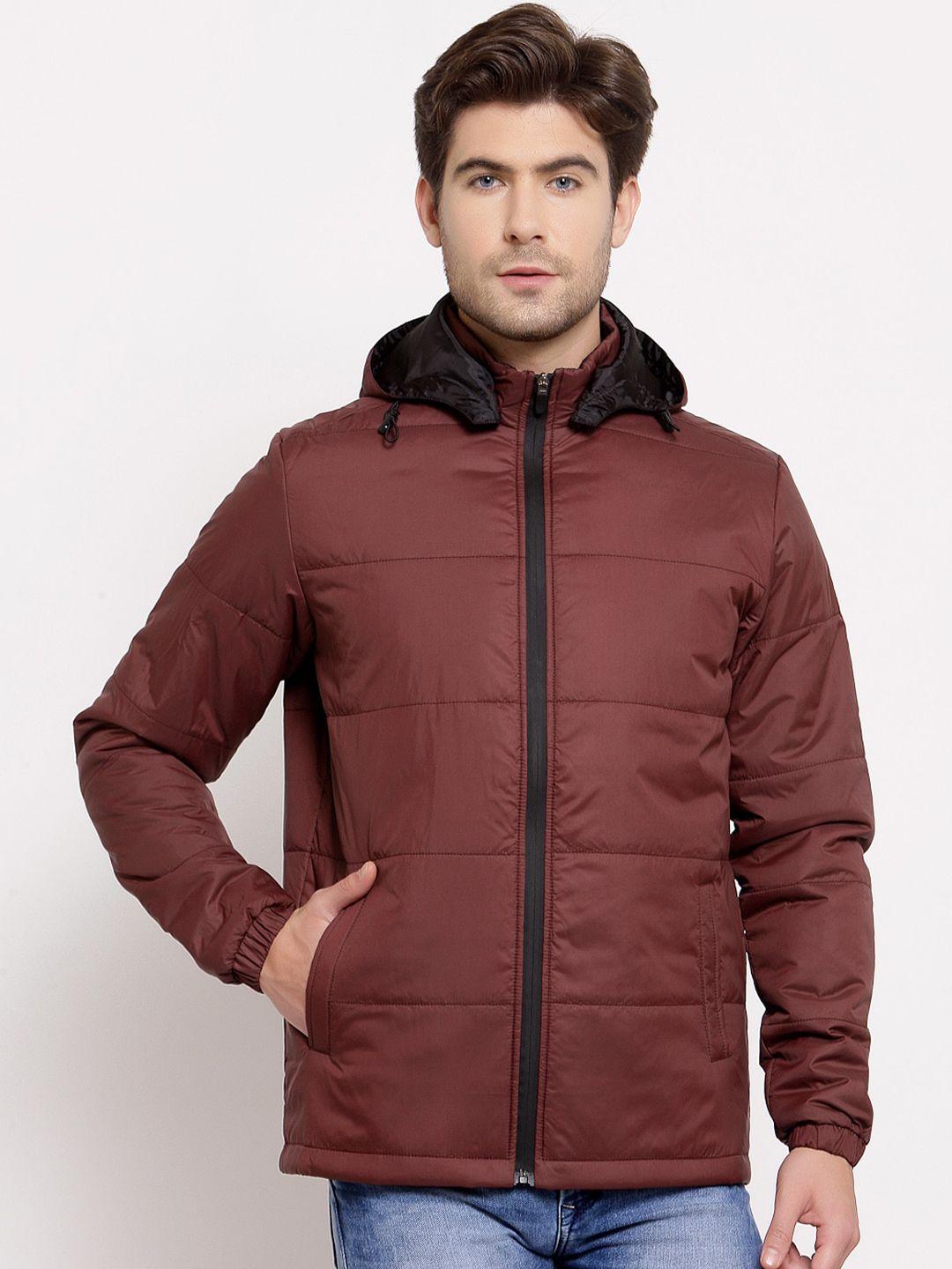 style quotient men red lightweight padded jacket