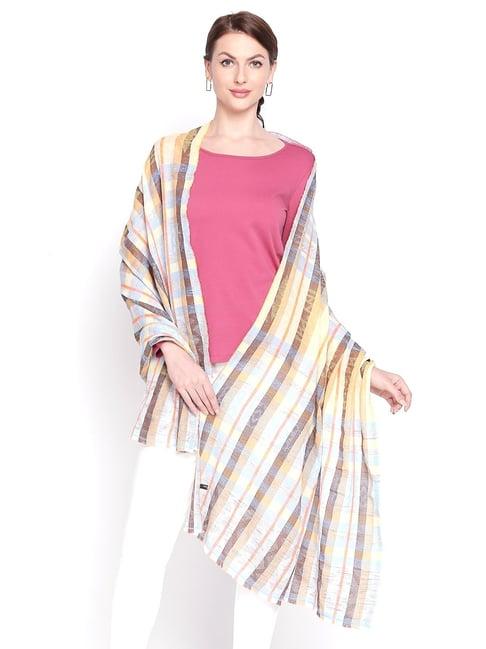 style quotient multicolor striped shawl
