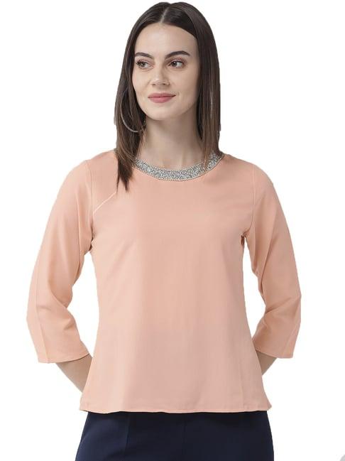 style quotient nude regular fit top