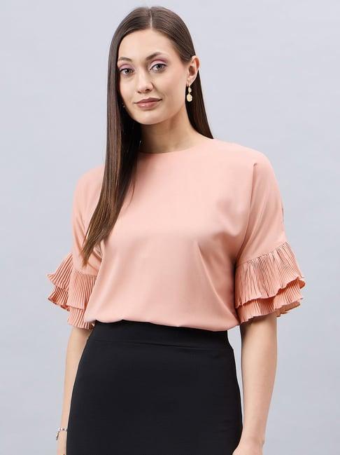 style quotient peach relaxed fit top