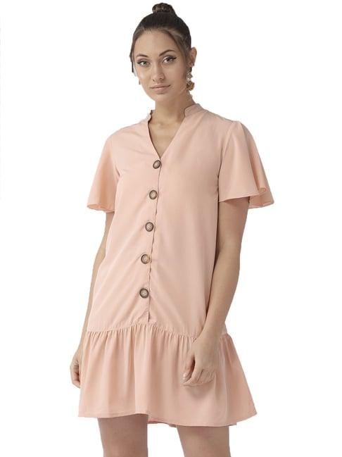 style quotient pink above knee dress