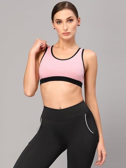 style quotient pink cotton sports bra
