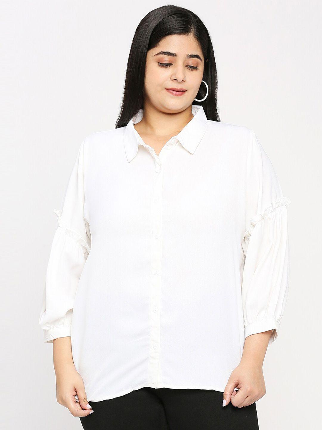 style quotient plus size smart casual shirt