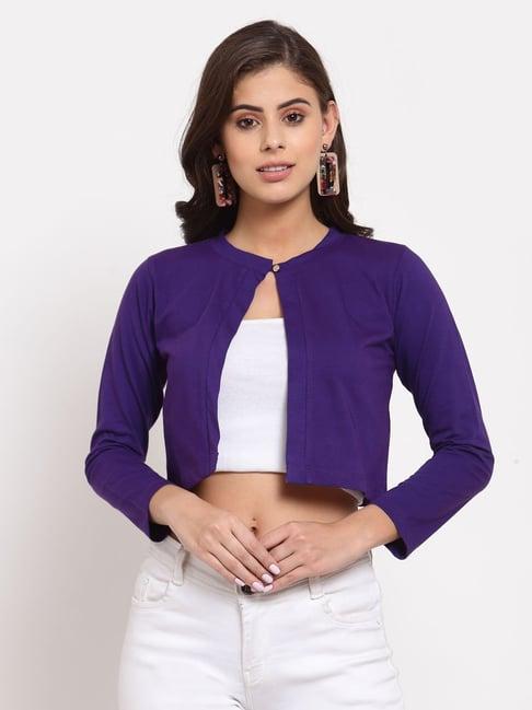 style quotient purple crop shurg