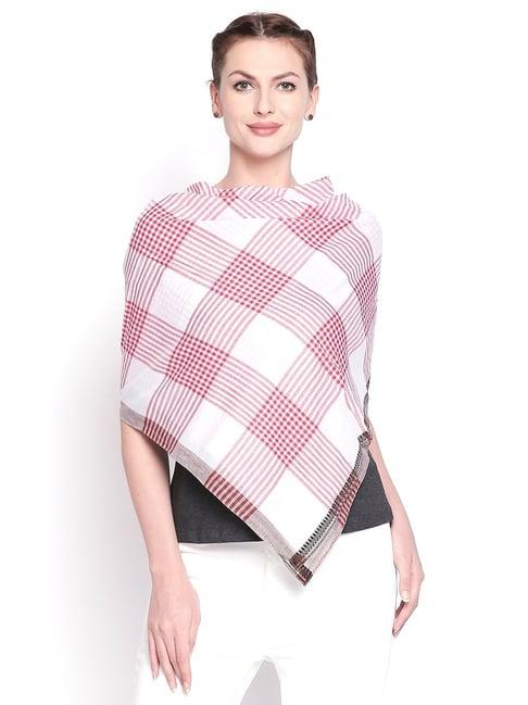 style quotient red checks scarves