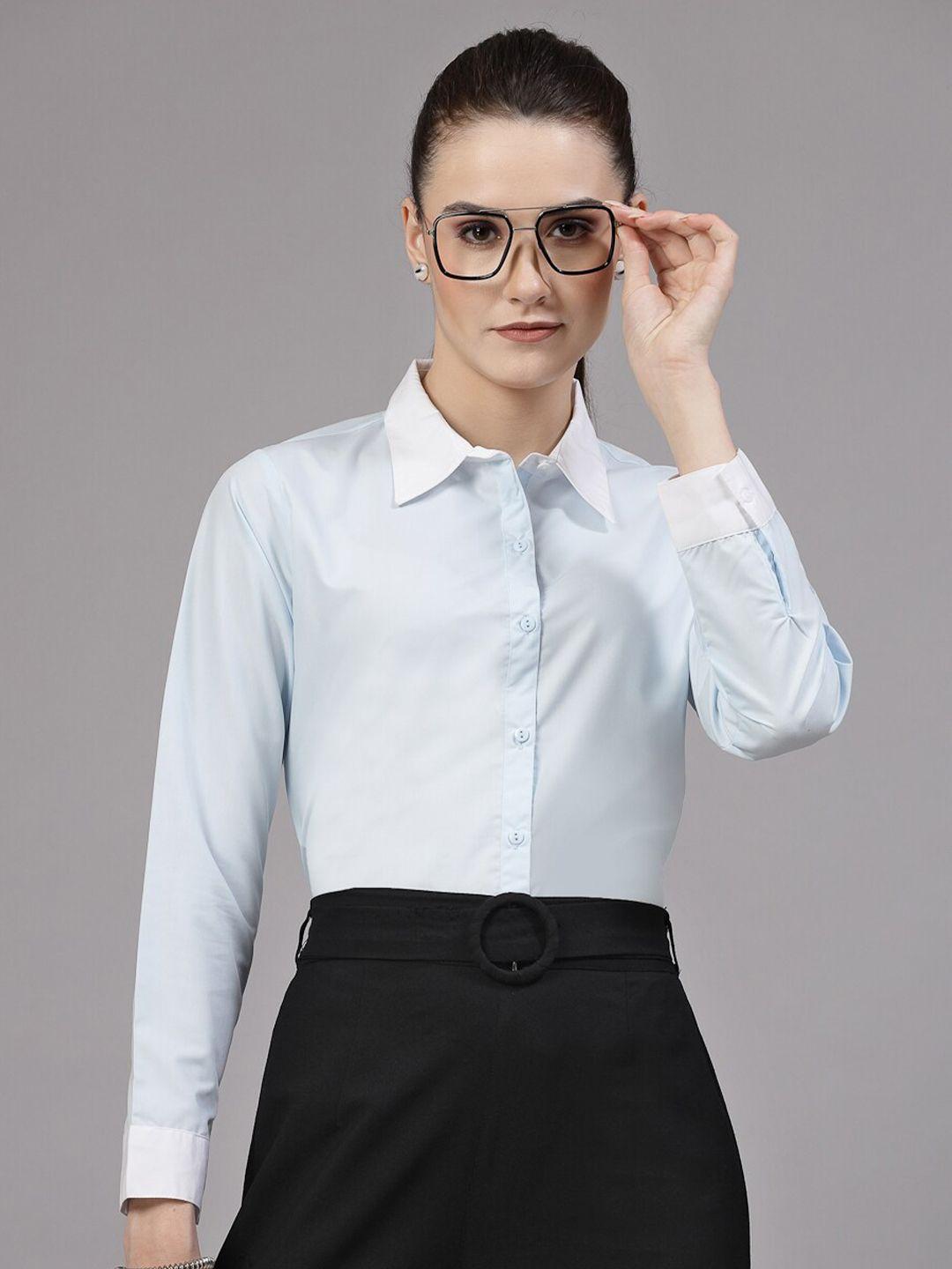 style quotient smart spread collar formal shirt