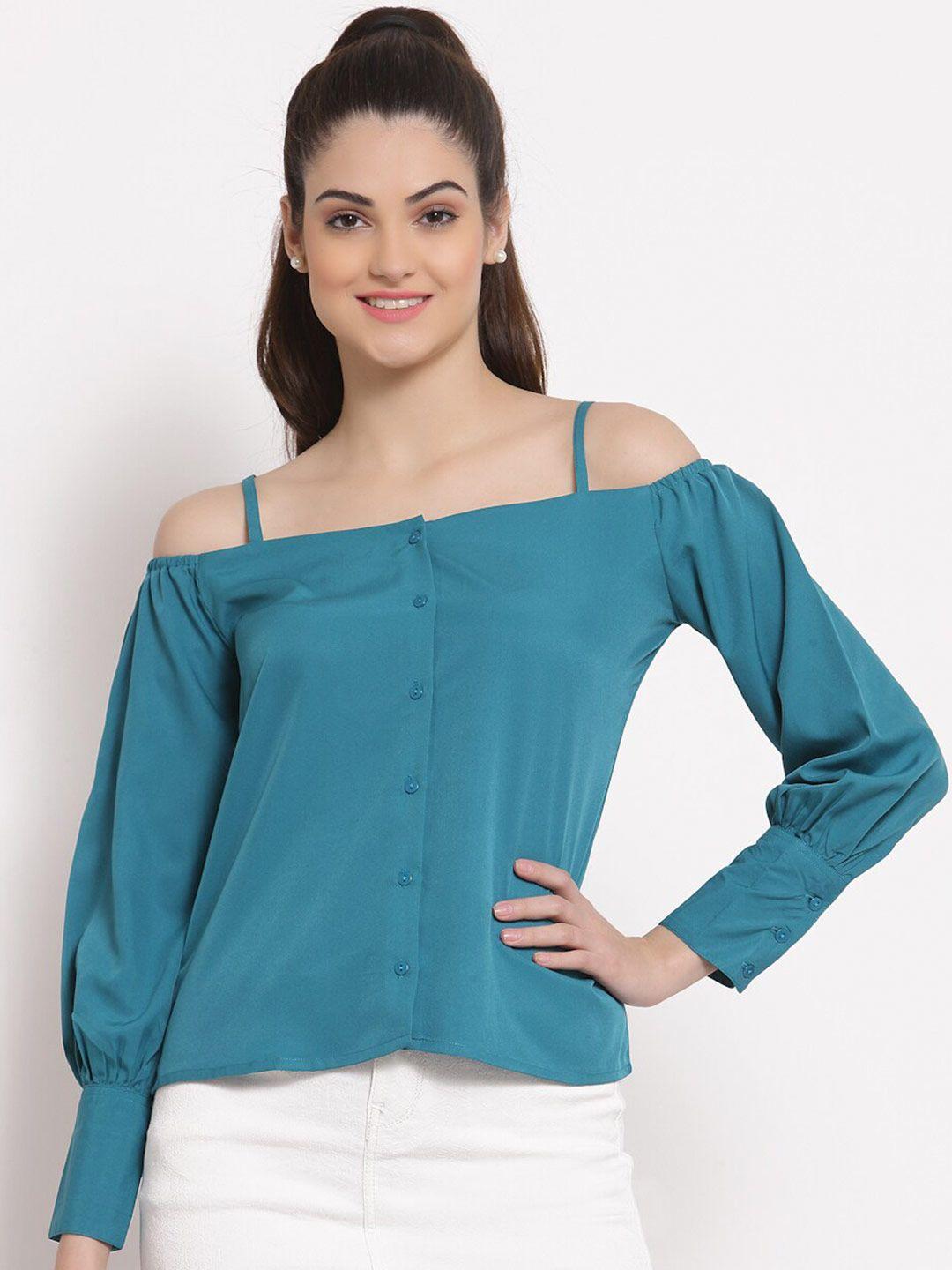 style quotient teal regular top