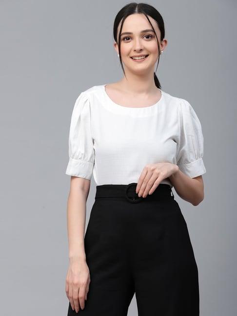 style quotient white top