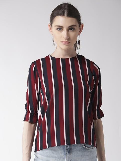 style quotient wine striped top