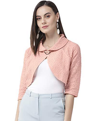 style quotient women's shrug (aw19sqsalmon_nude large)