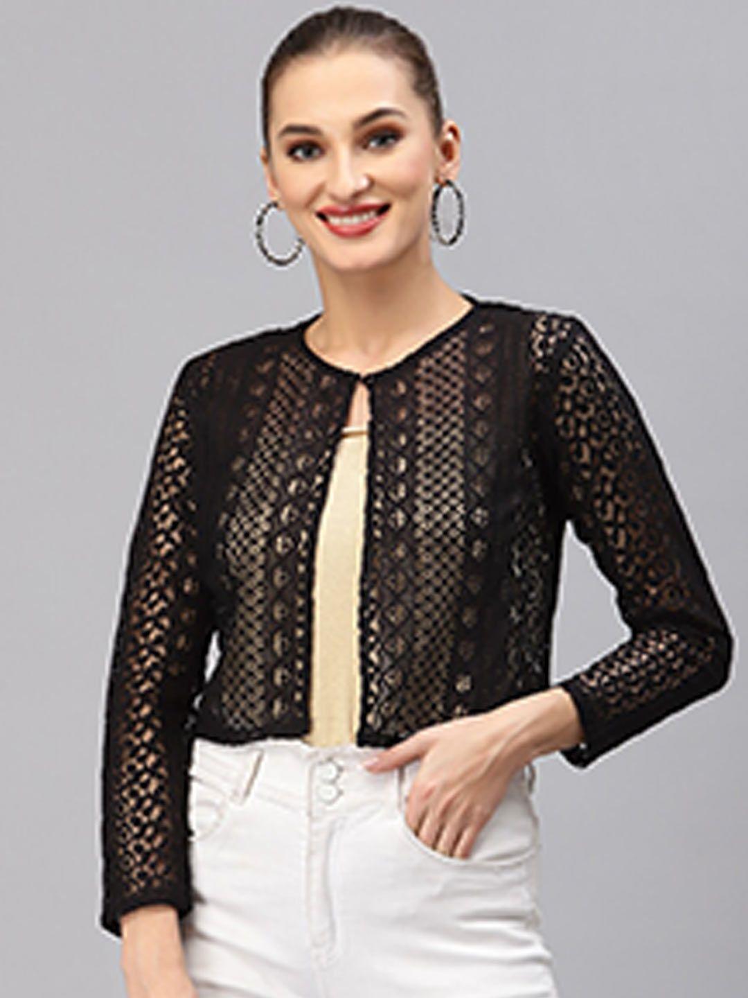 style quotient women black shrug