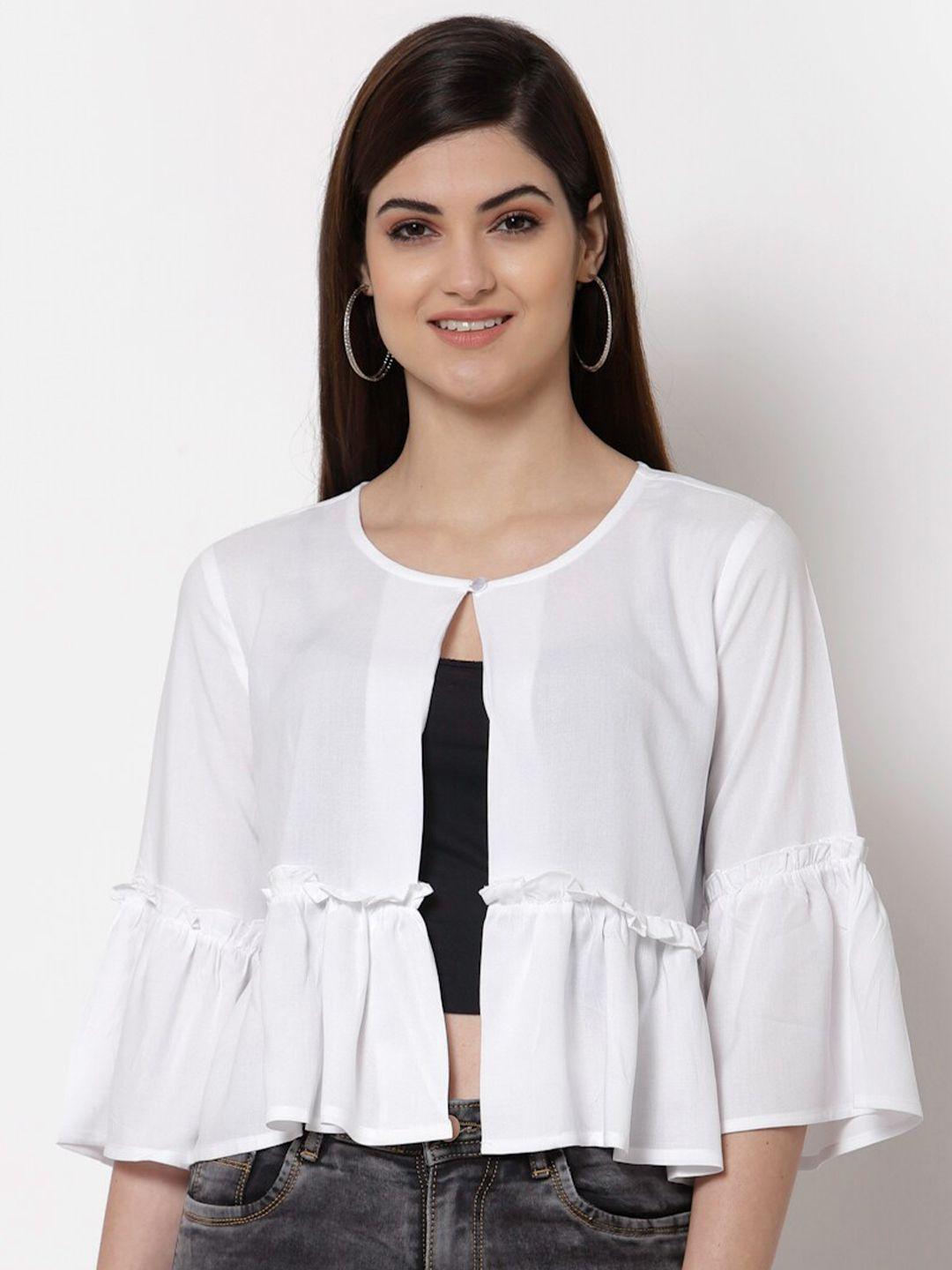 style quotient women off white crop shrug