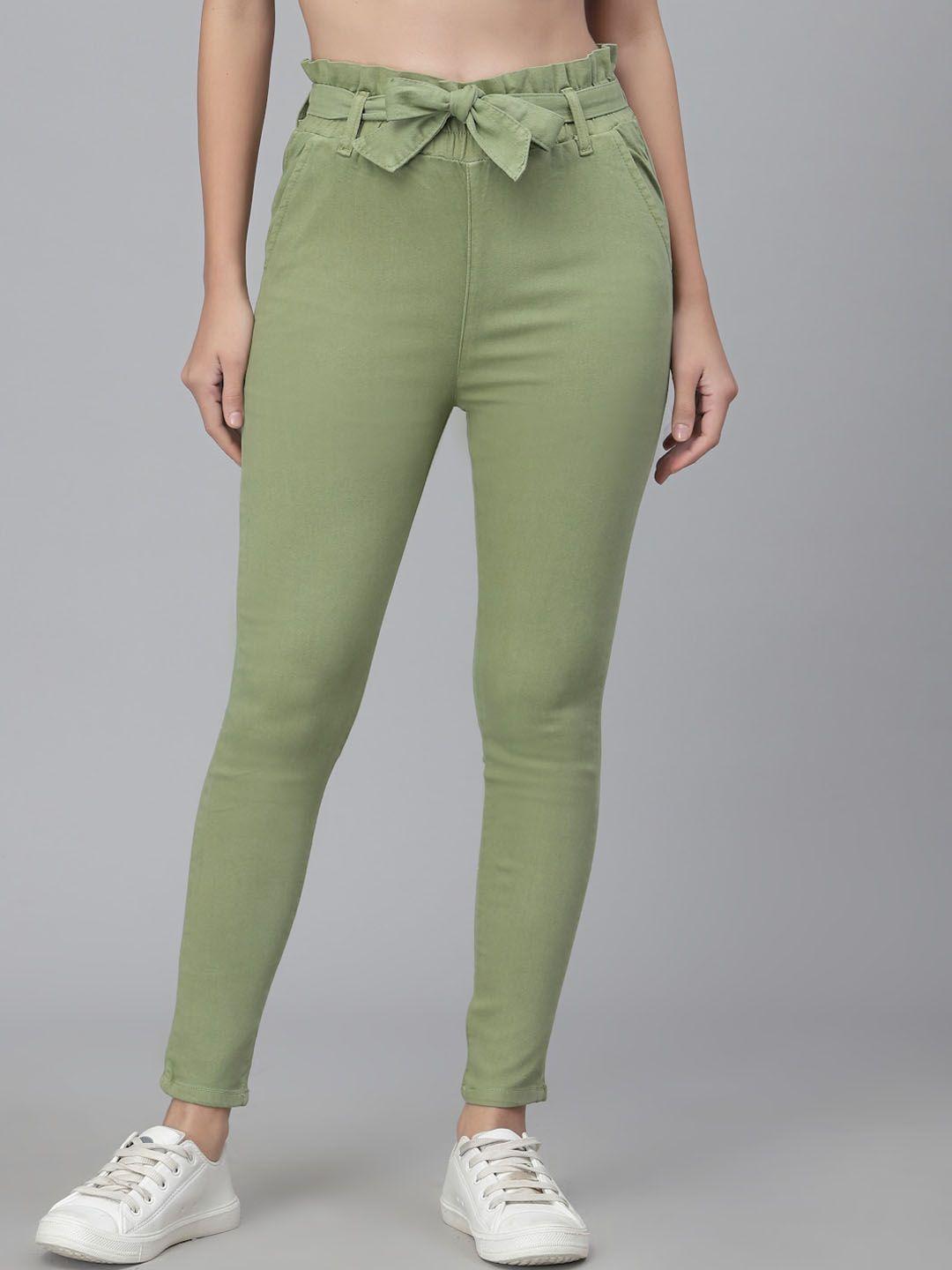 style quotient women slim fit trousers