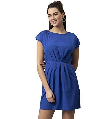 style quotient womens solid dresses (ss21sqan57606_blu-m)