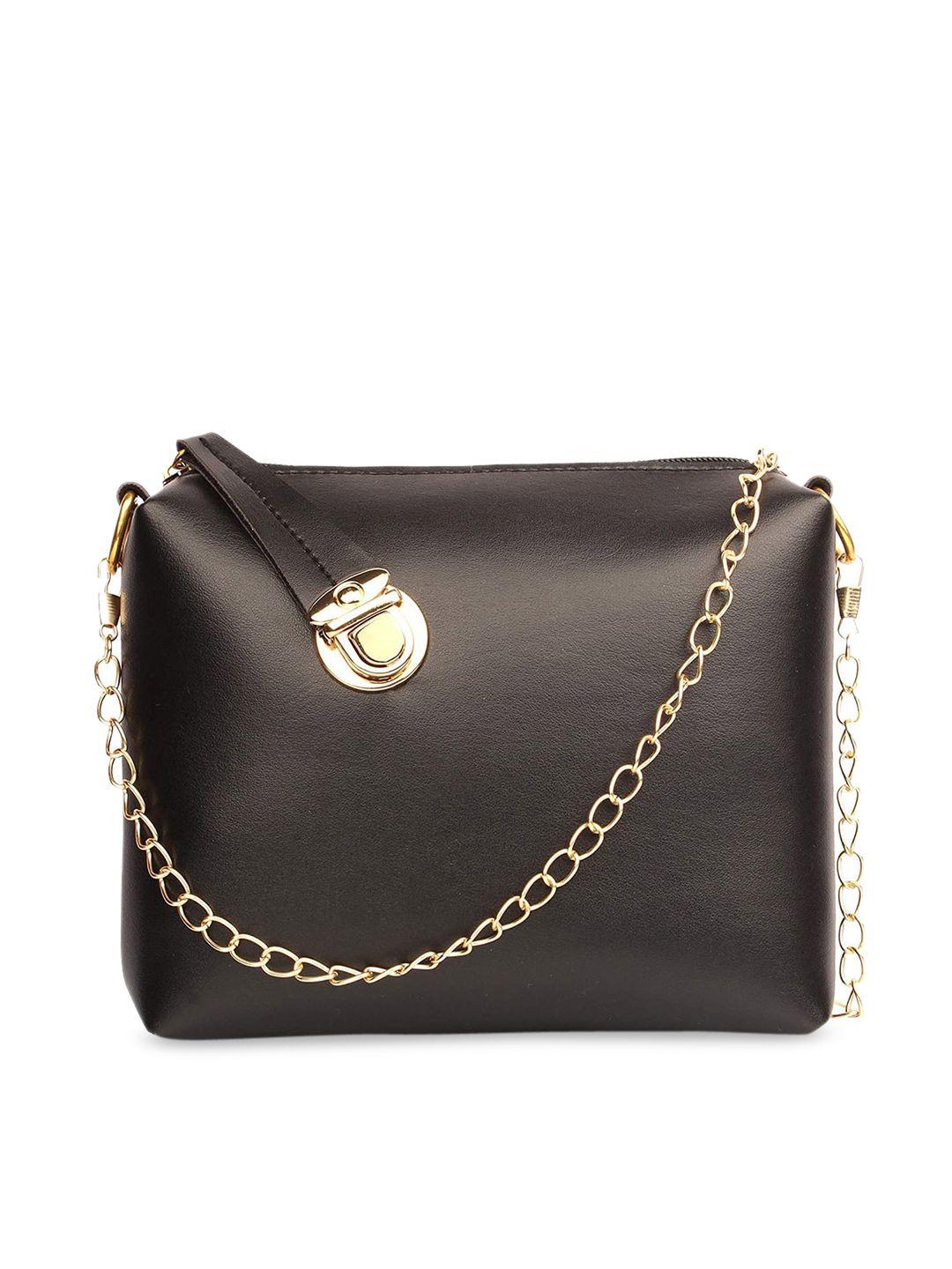 style shoes black pu structured sling bag