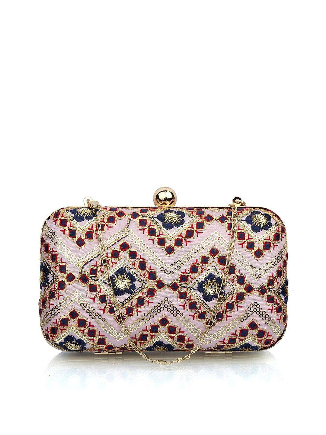 style shoes embroidered box clutch