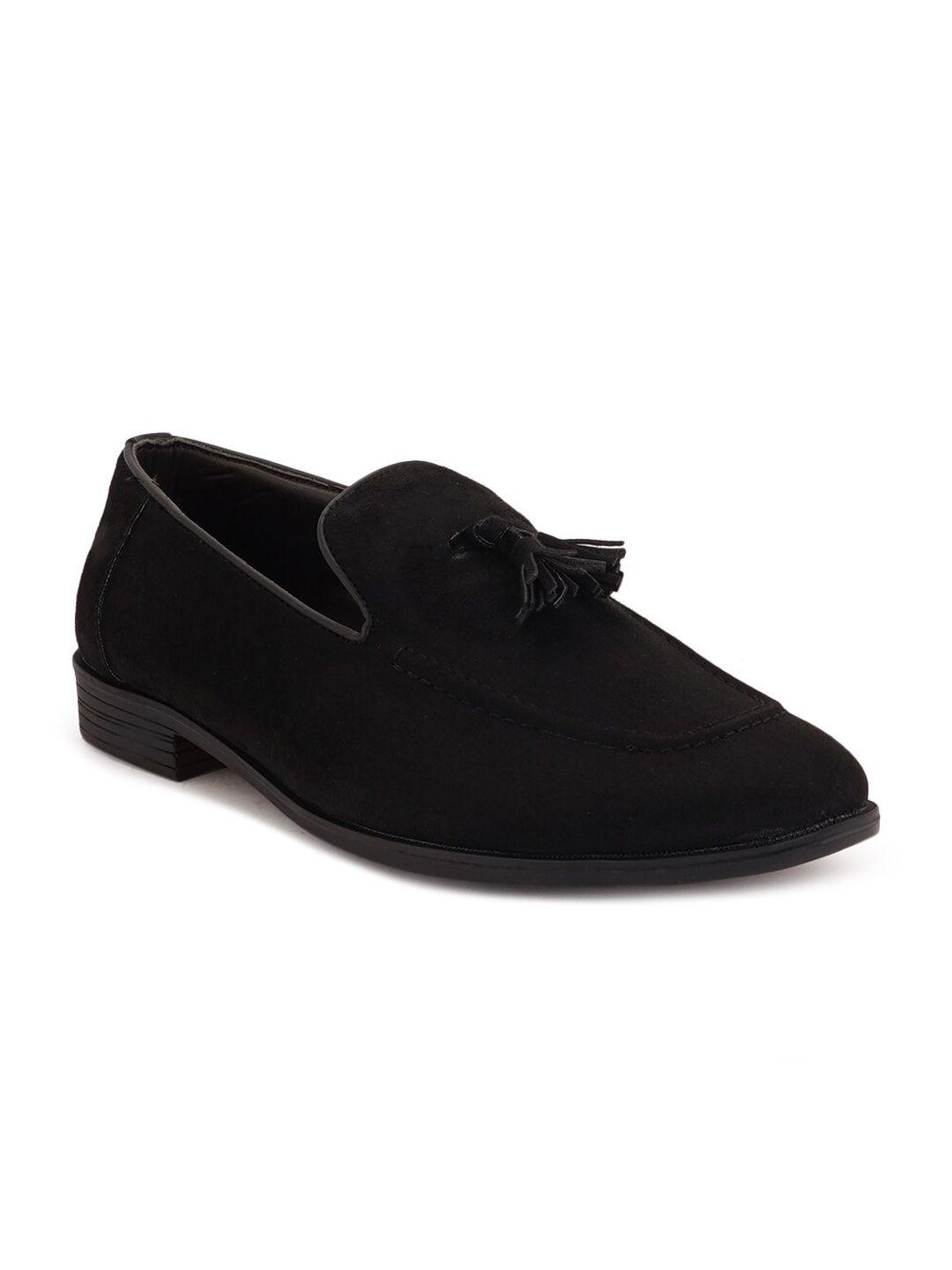 style shoes men black suede casual  slip on loafers