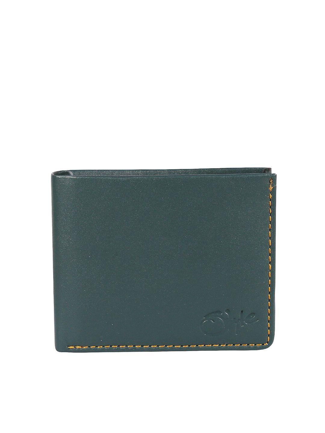 style shoes men green leather rfid two fold wallet