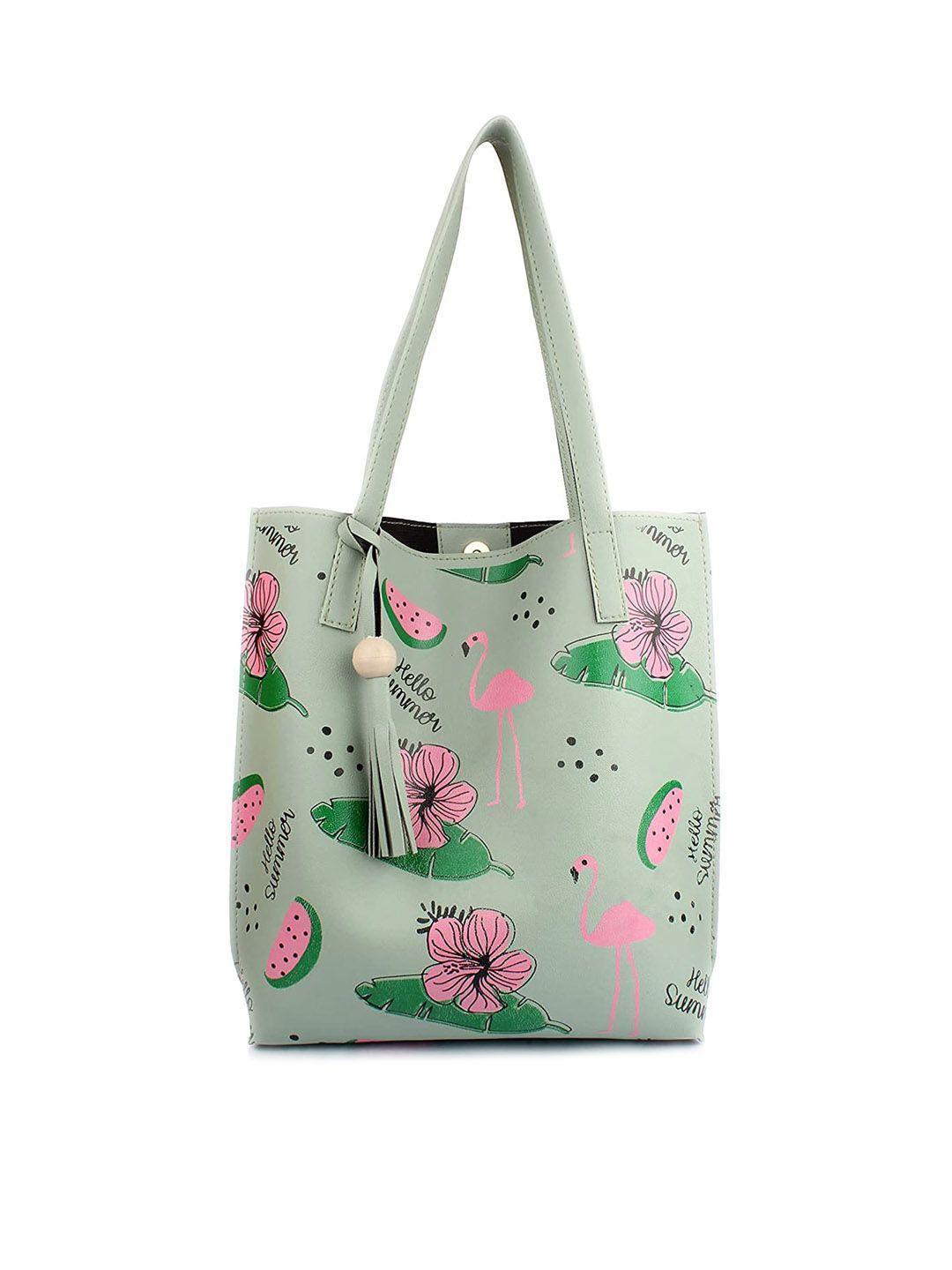 style shoes pink shopper handheld bag with cut work