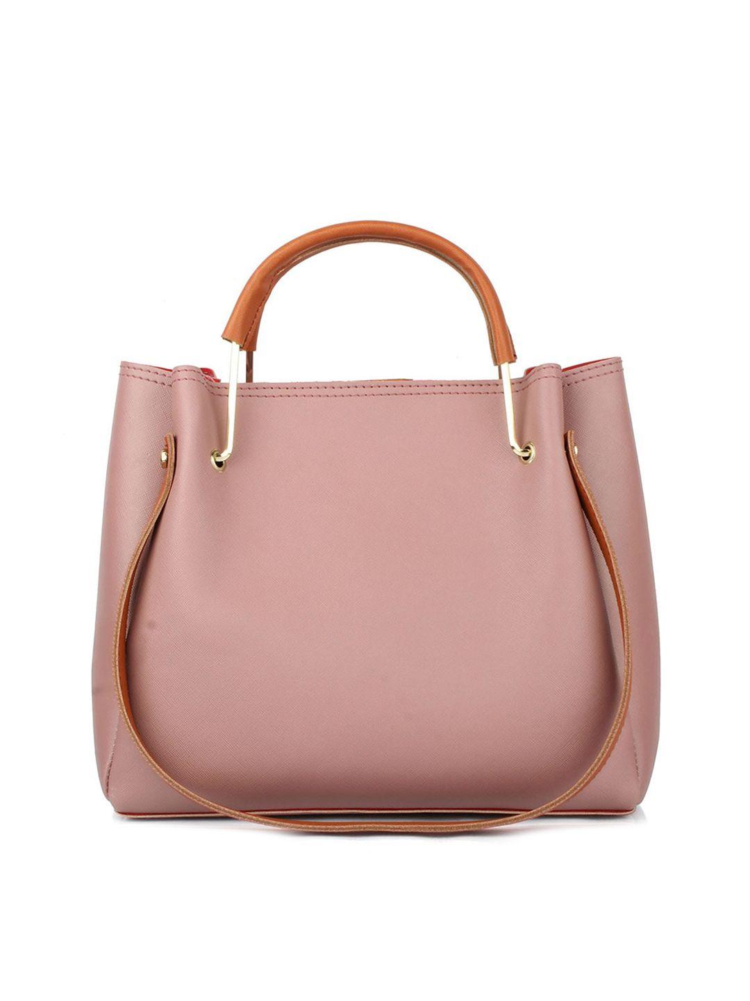 style shoes pink structured handheld bag with tasselled