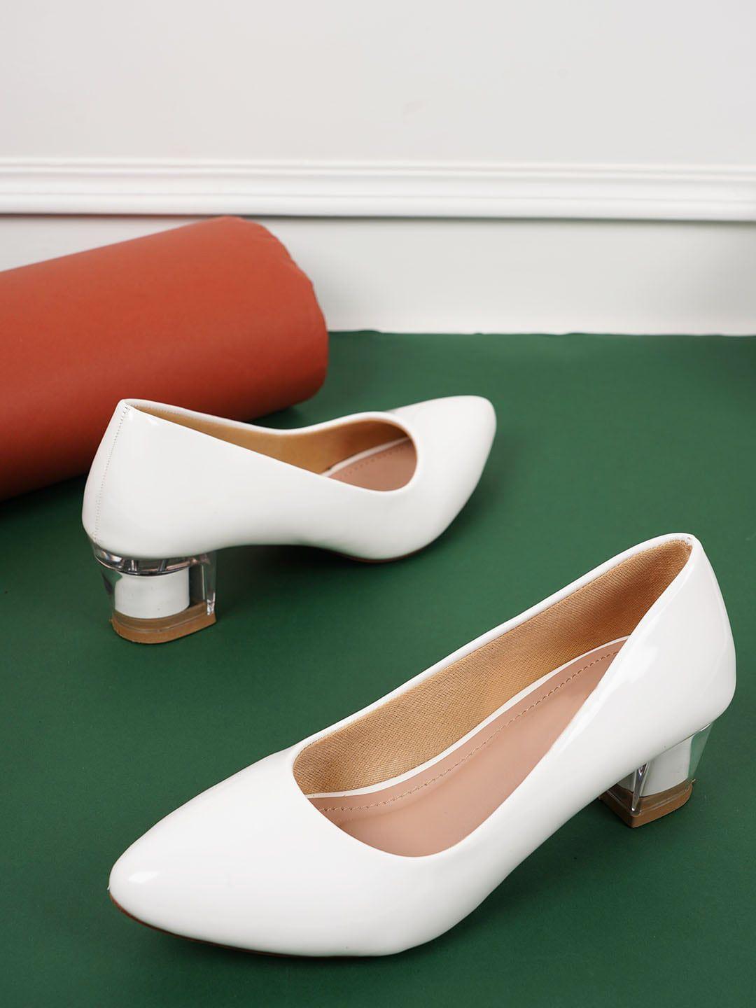 style shoes pointed toe work block pumps