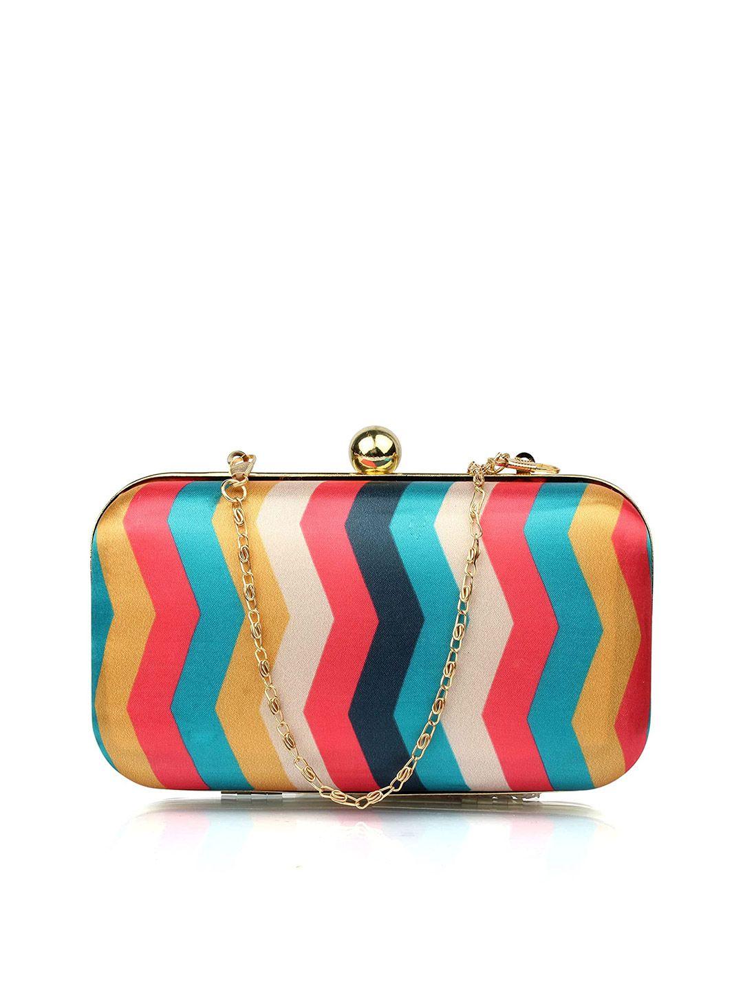 style shoes printed box clutch