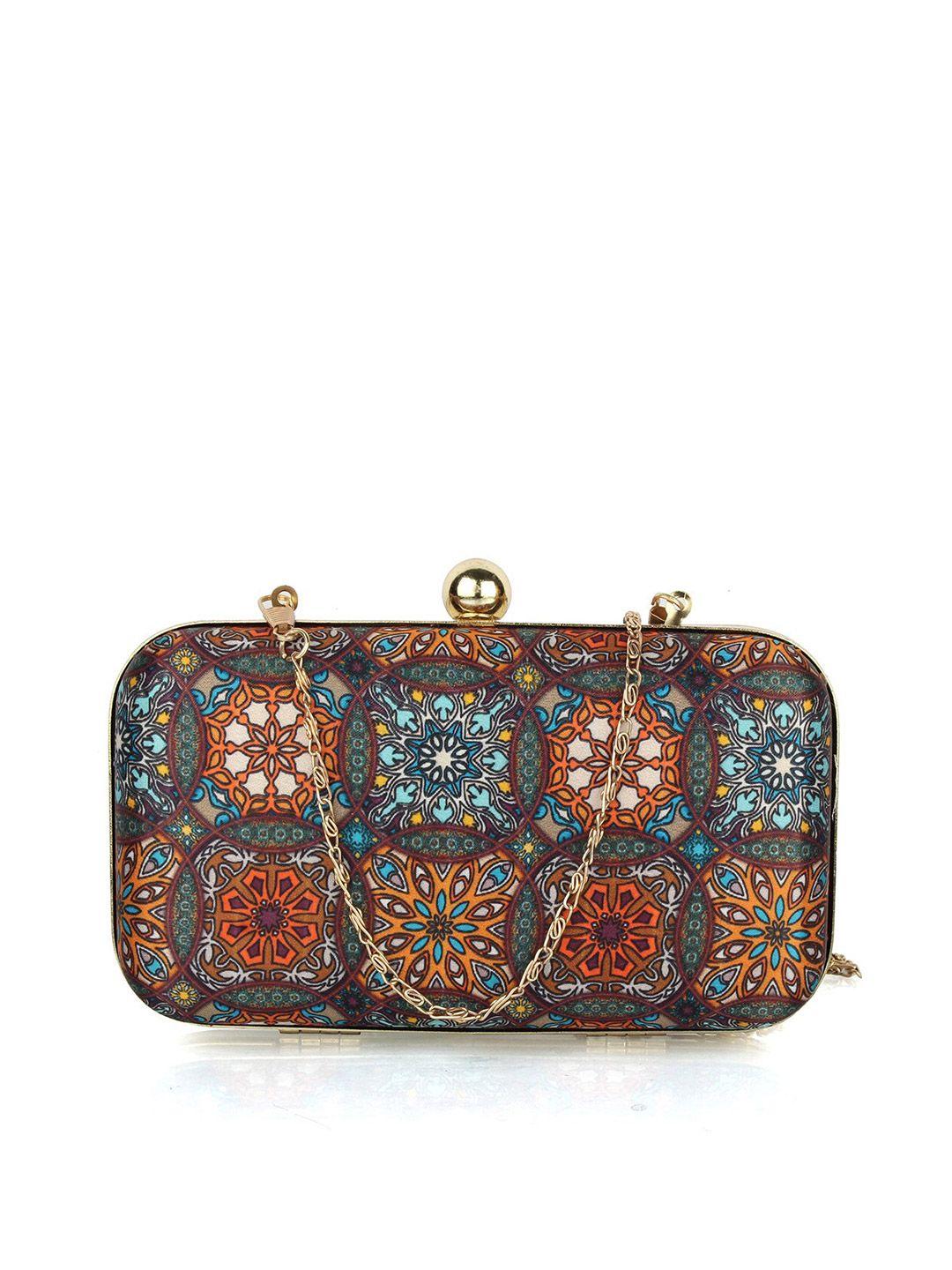 style shoes printed box clutch