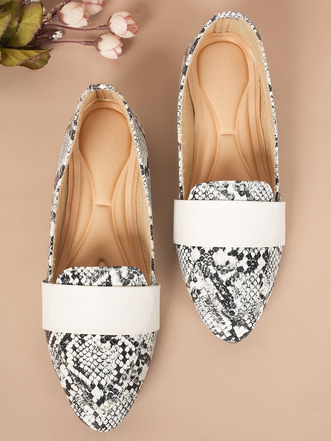 style shoes printed slip-on ballerinas