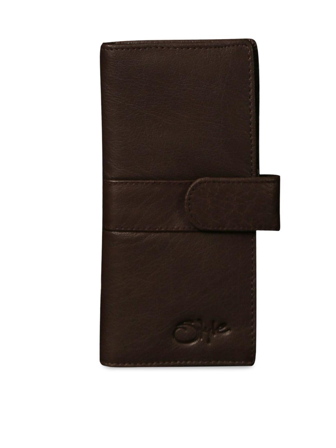 style shoes unisex brown solid card holder