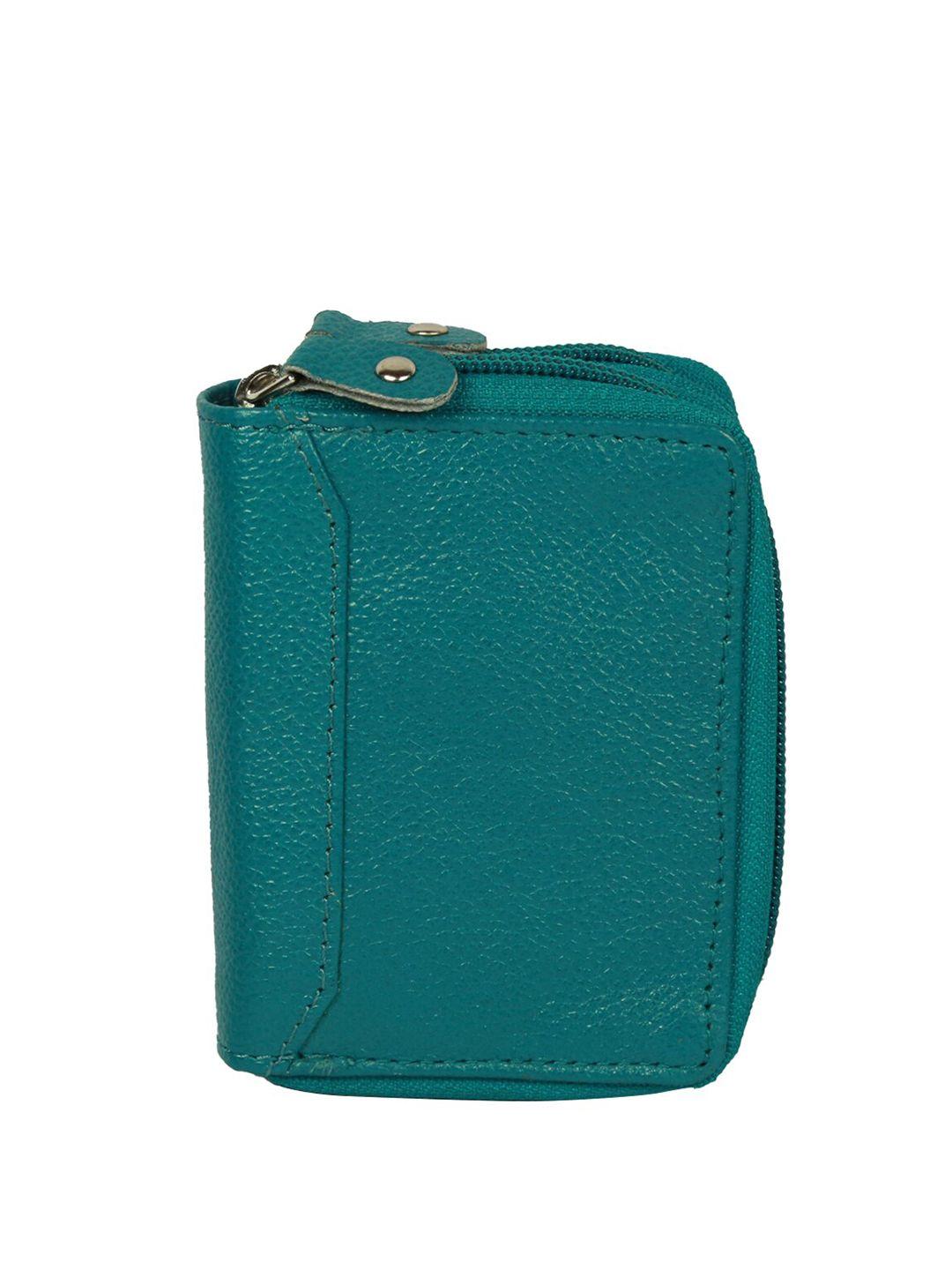 style shoes unisex teal leather card holder
