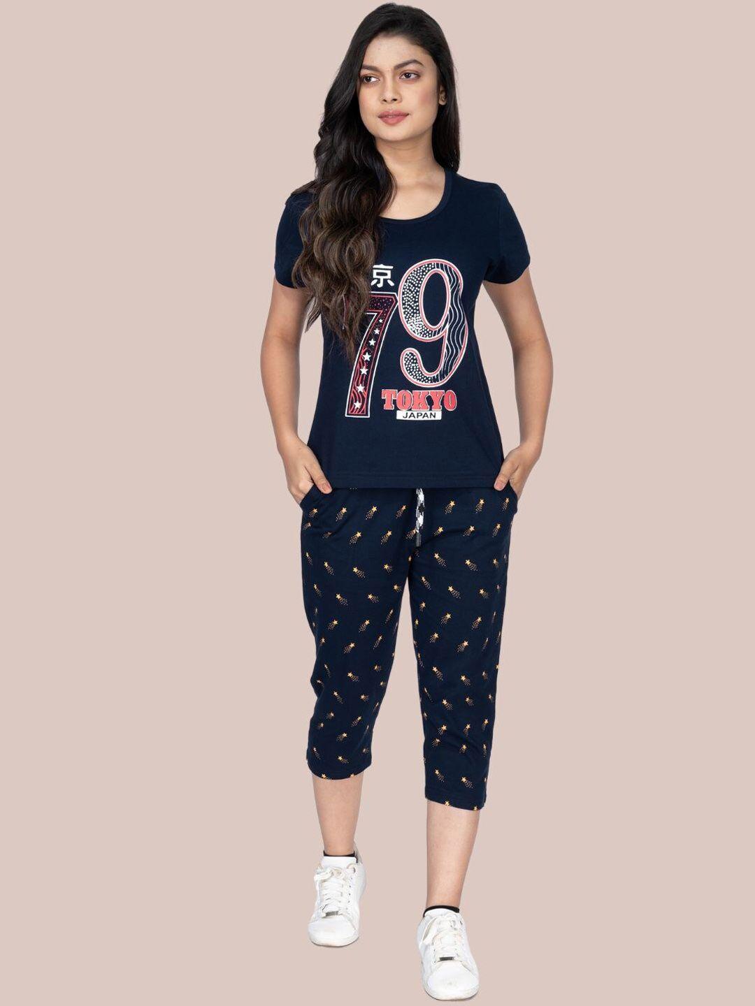 styleaone women printed pure cotton co-ords