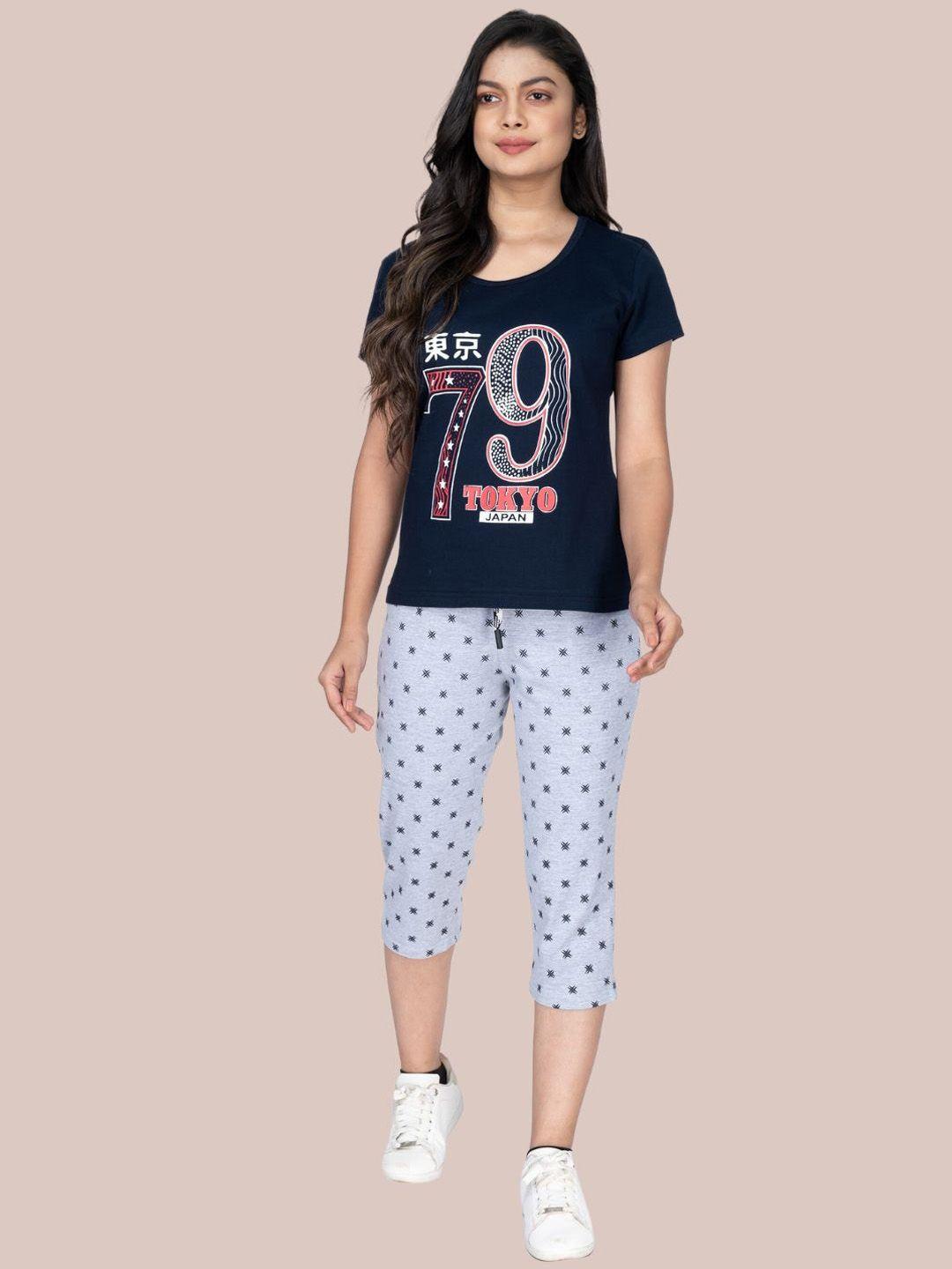 styleaone women printed pure cotton co-ords