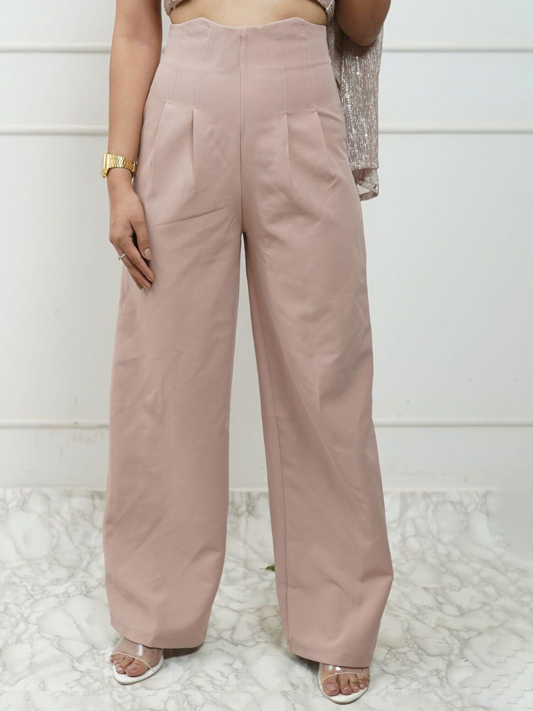 styleash women high-rise parallel trousers