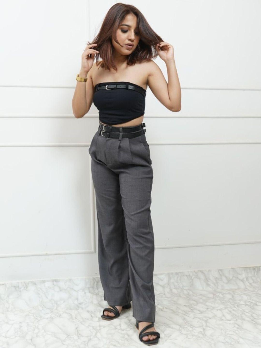 styleash off shoulder top with trousers