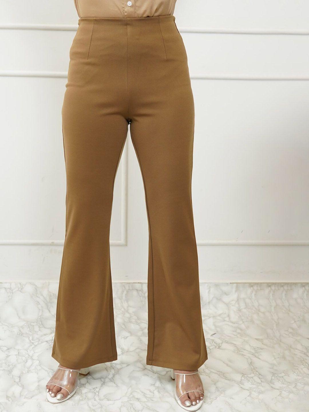 styleash women high-rise bootcut trousers