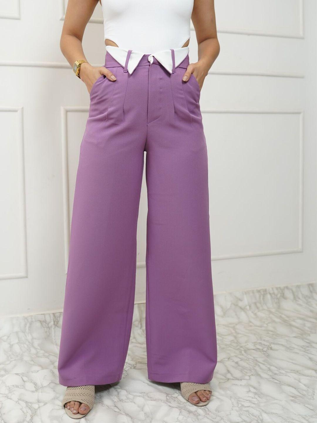 styleash women high-rise regular trousers