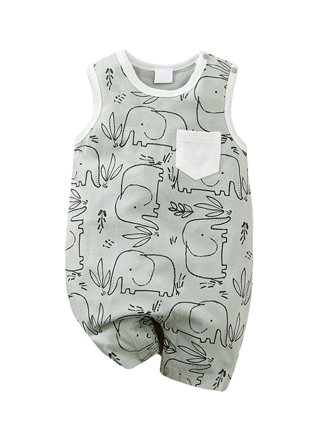 stylecast boys graphic printed pure cotton rompers
