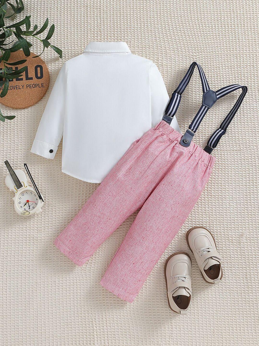 stylecast boys pink top with trousers