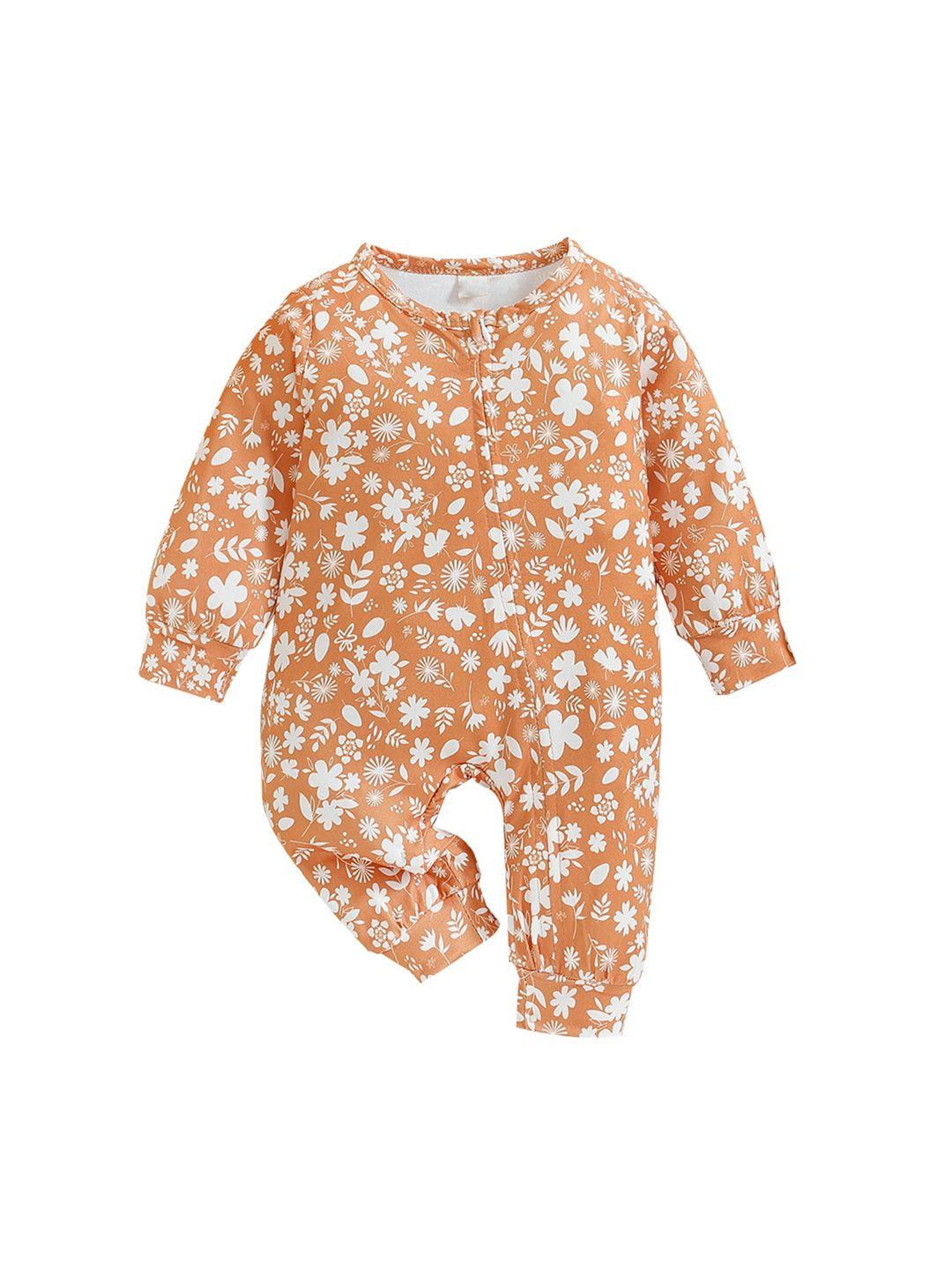 stylecast girls floral printed cotton rompers