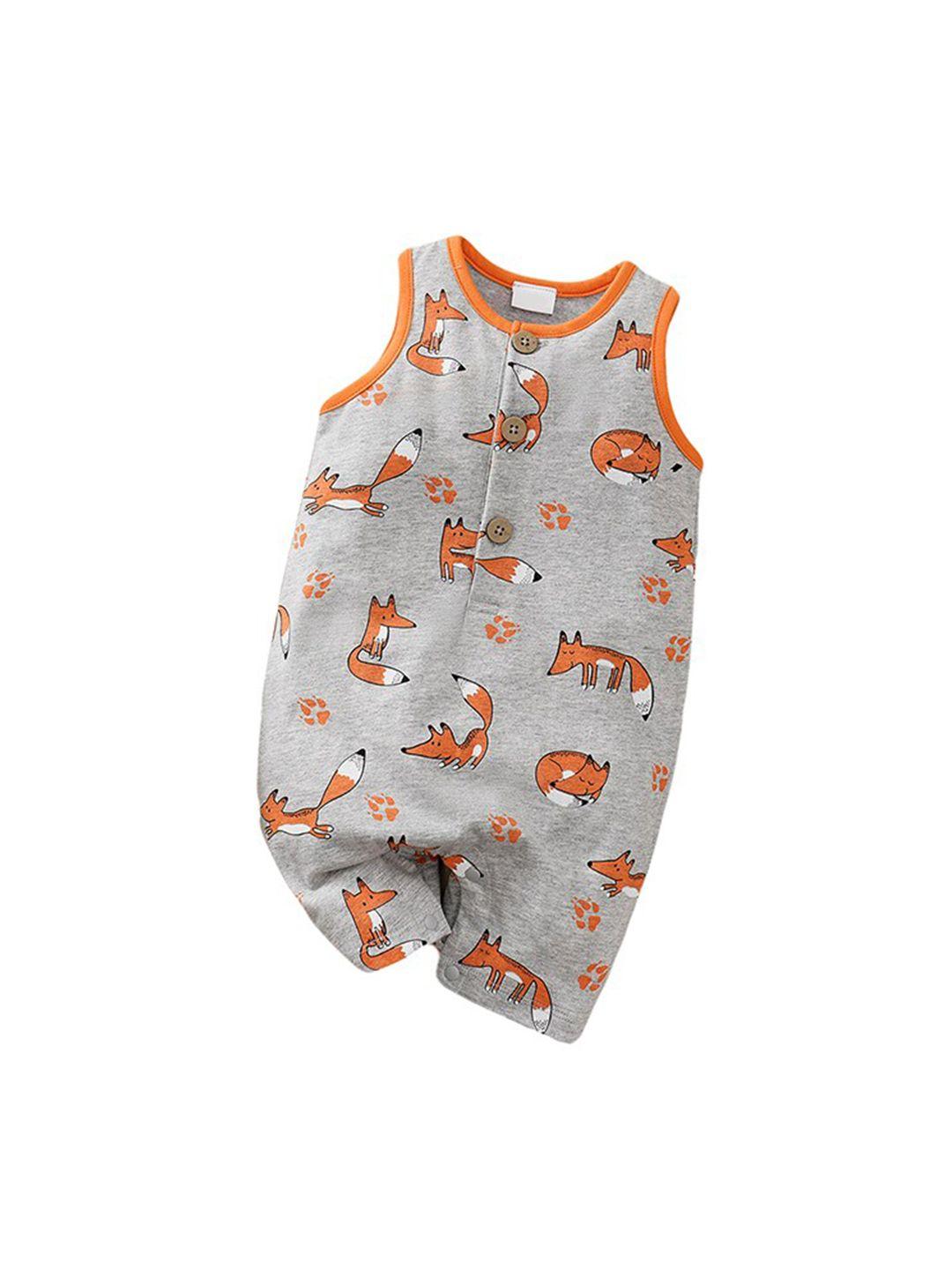 stylecast infant boys printed cotton rompers