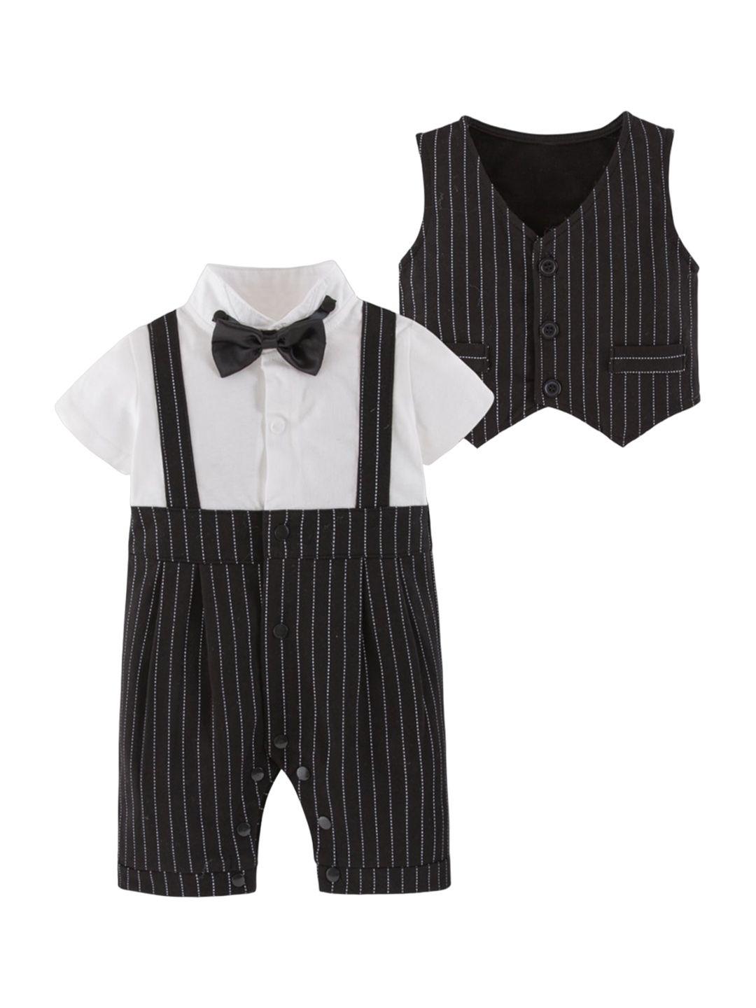 stylecast-infants-boys-striped-cotton-romper-with-jacket