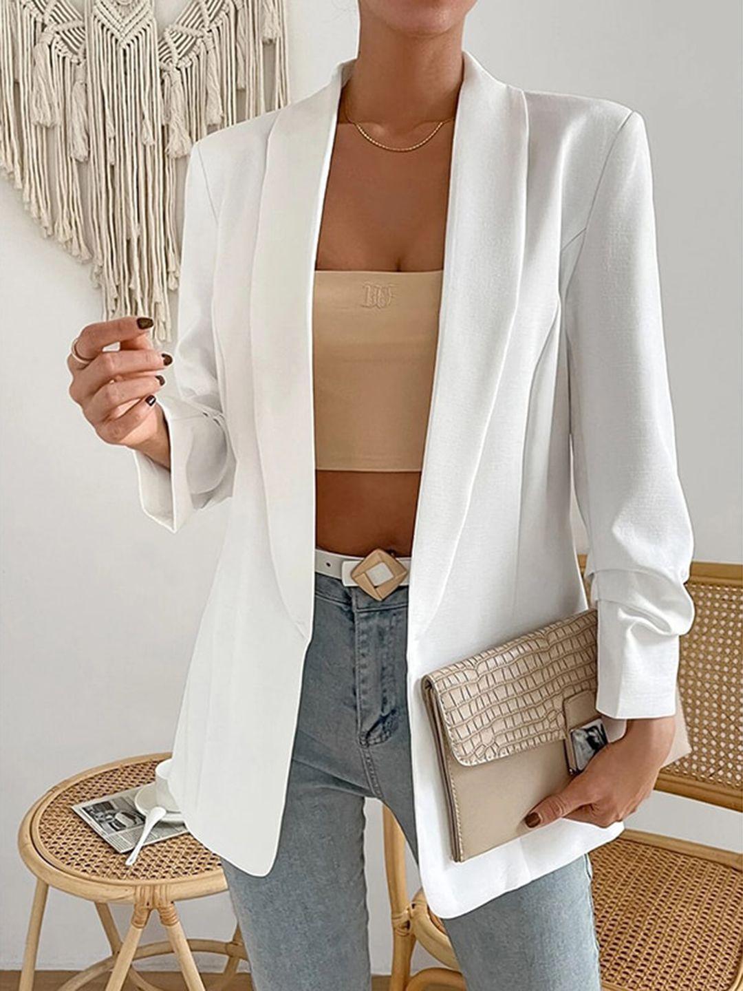 stylecast white single breasted casual blazer