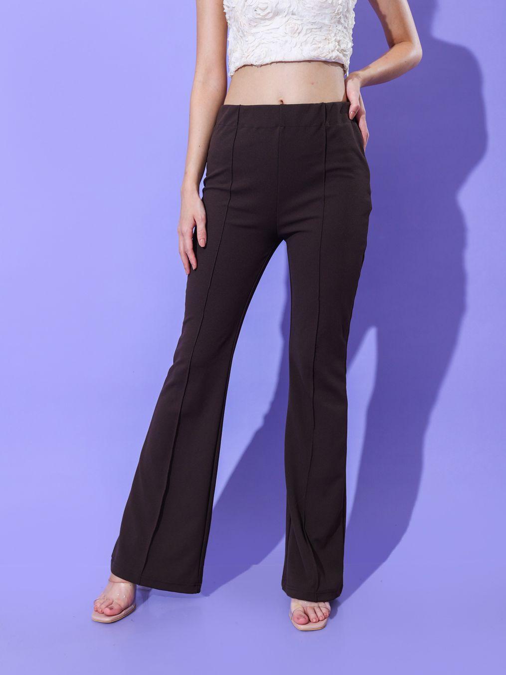 stylecast x hersheinbox high-rise boot cut trousers