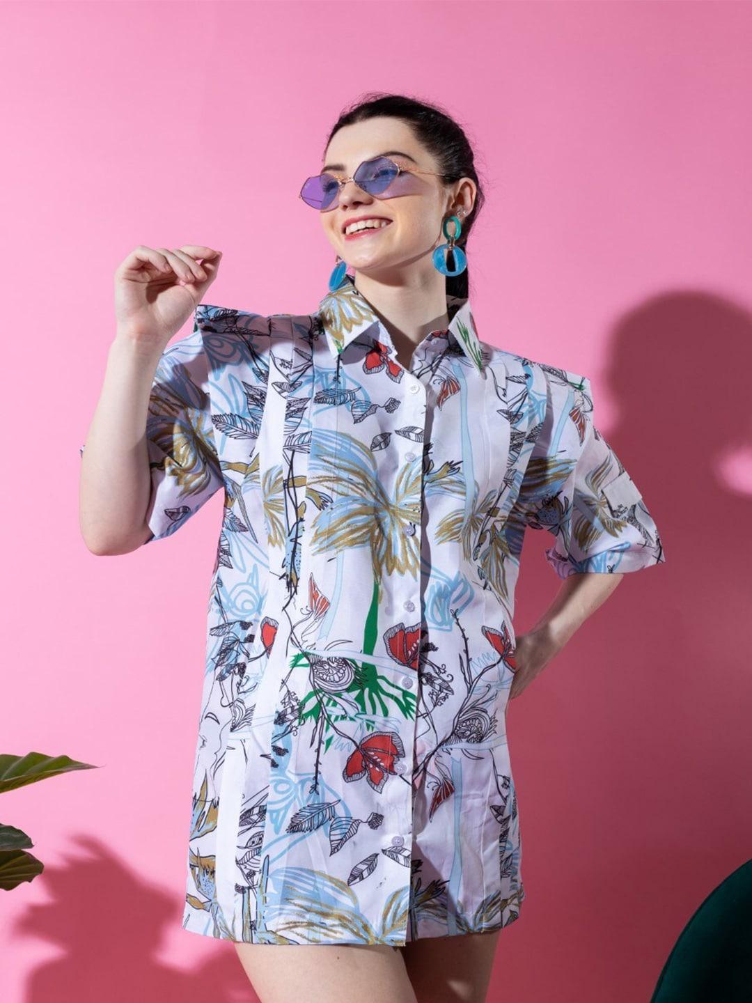stylecast x hersheinbox multicoloured print shirt dress