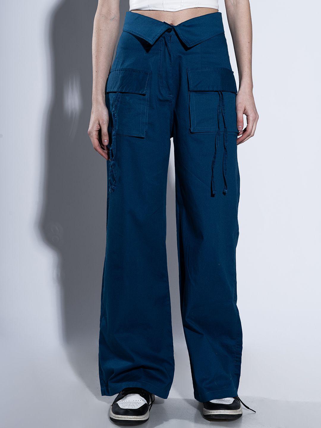 stylecast x hersheinbox women high-rise cargo trousers